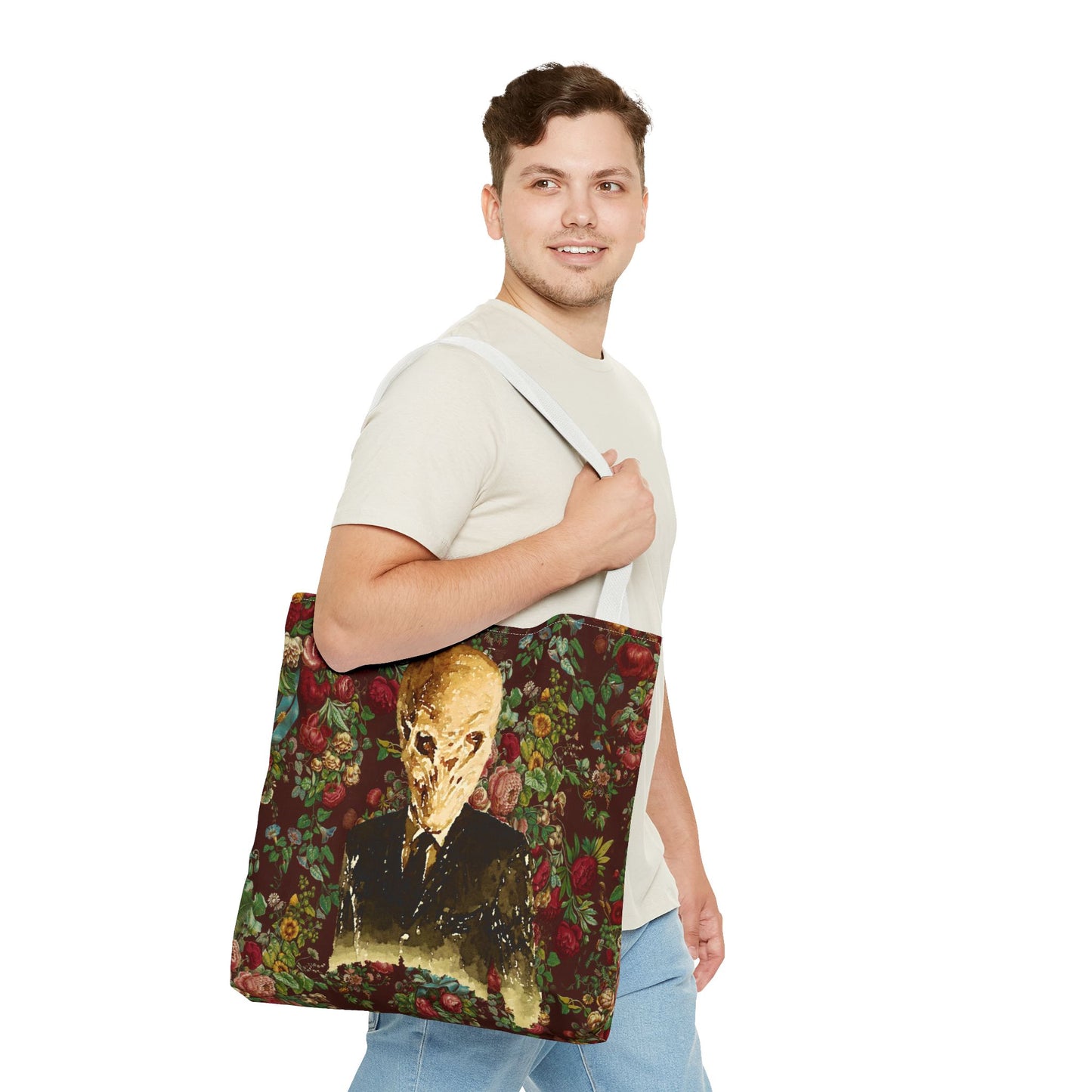The Silence Tote Bag, Sci-Fi Fan Gift, TV Show Merchandise, Time Traveler Tote, Geeky Shoulder Bag, Whovian Accessories
