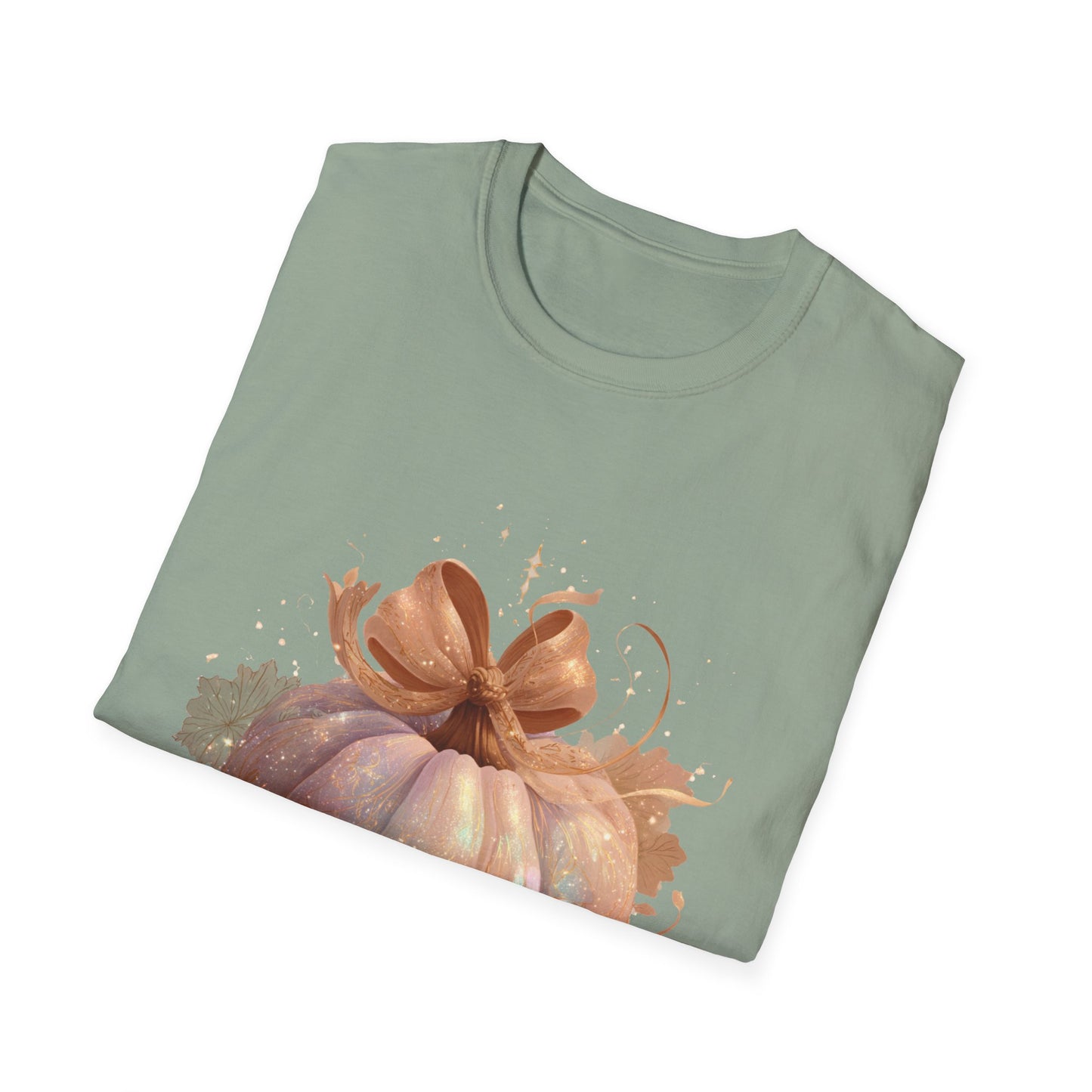 Pastel Pumpkin T-Shirt, Fall Autumn Unisex Softstyle