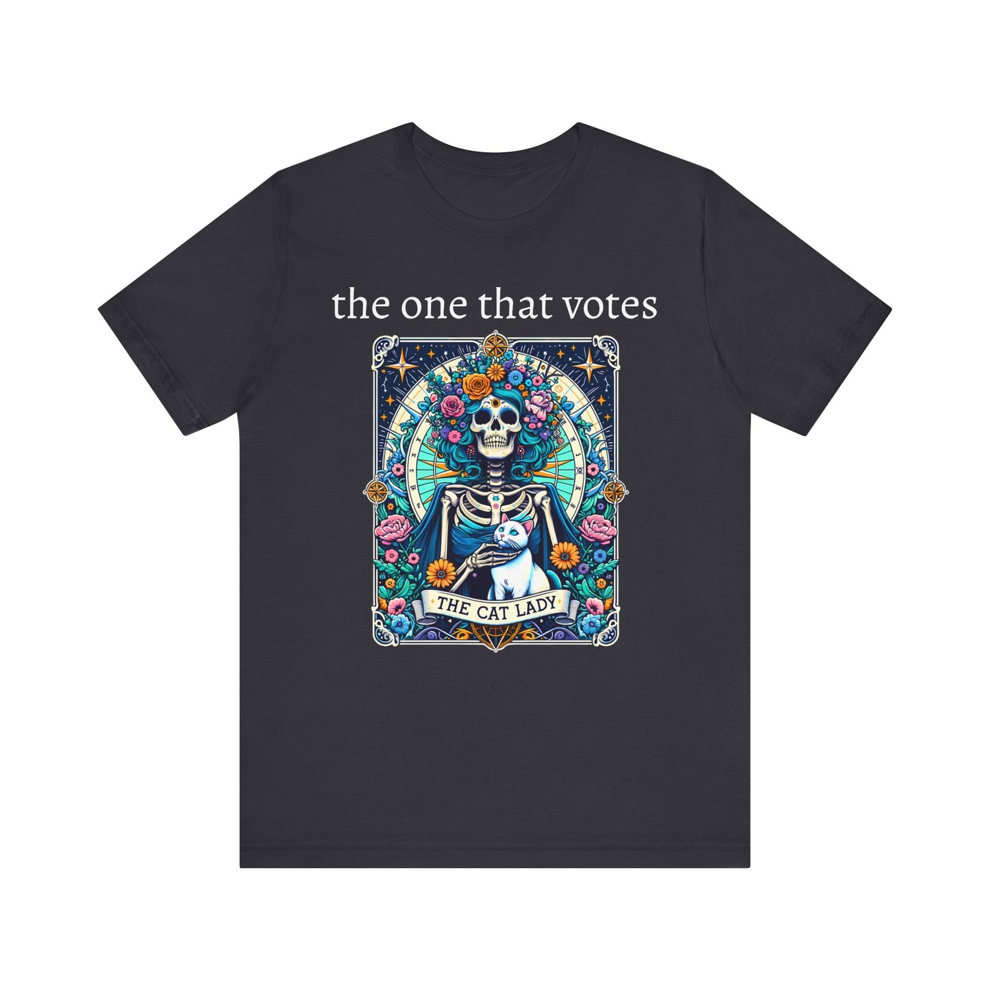 The Childless Cat Lady Tarot Kamala Jersey Short Sleeve Tee