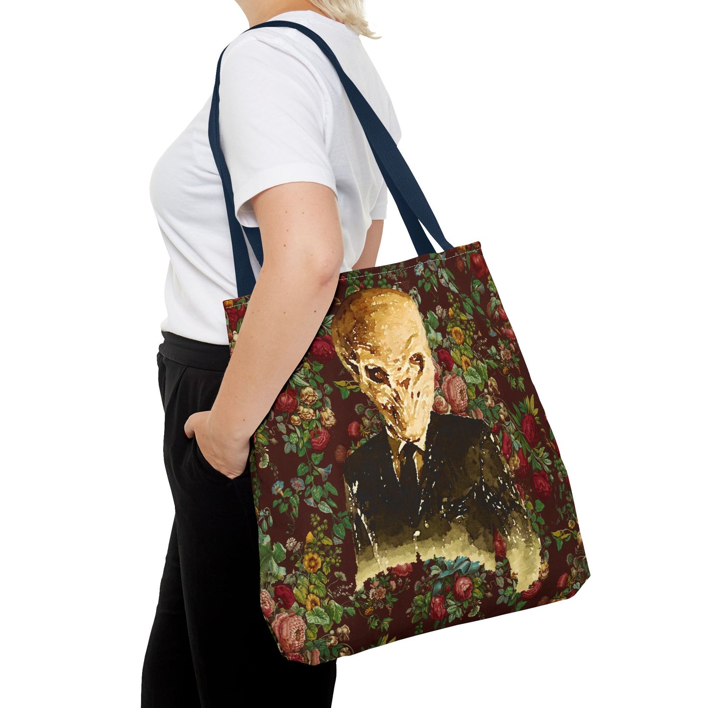 The Silence Tote Bag, Sci-Fi Fan Gift, TV Show Merchandise, Time Traveler Tote, Geeky Shoulder Bag, Whovian Accessories