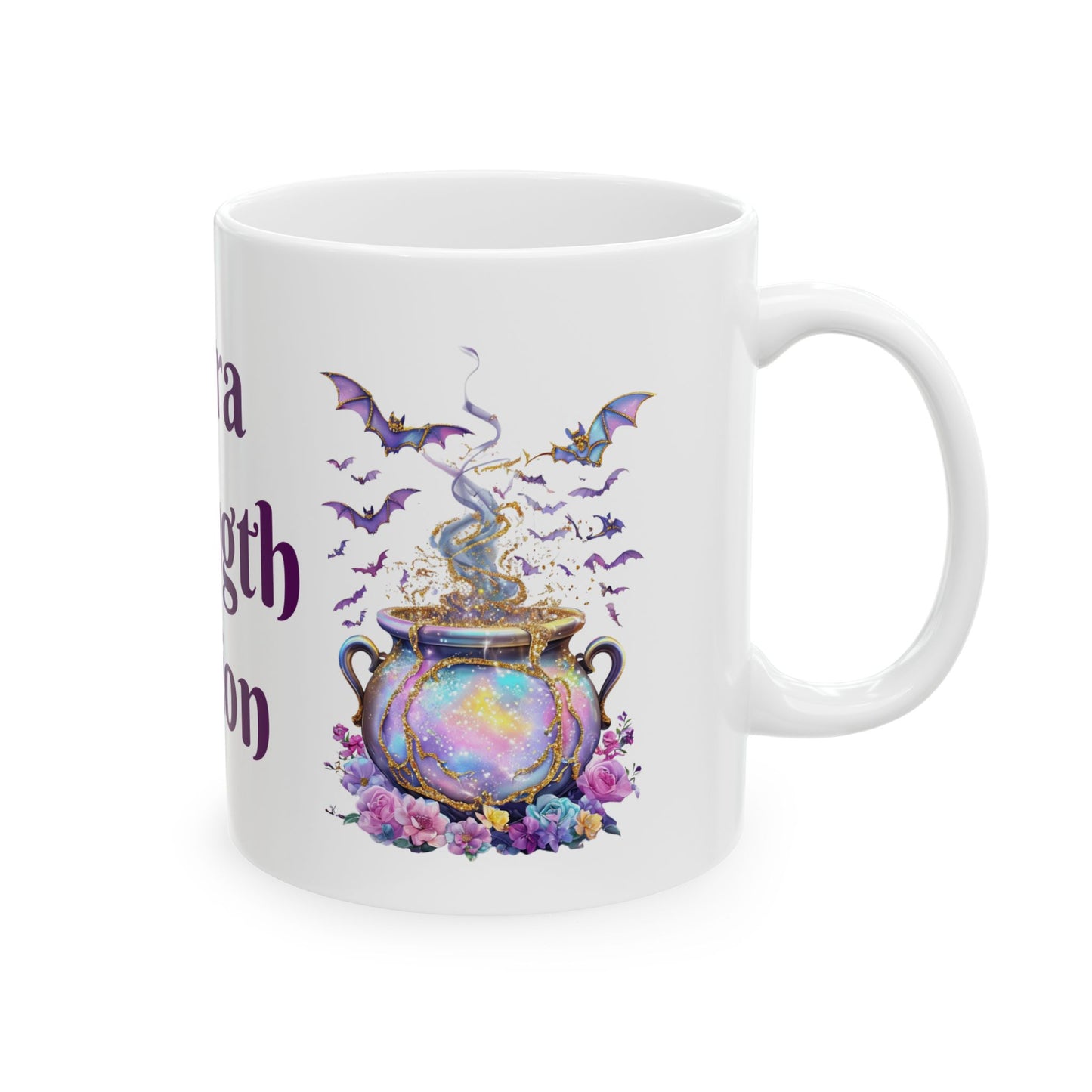 Ceramic Mug - Extra Strength Potion Witchy Cauldron Design - 11oz, 15oz