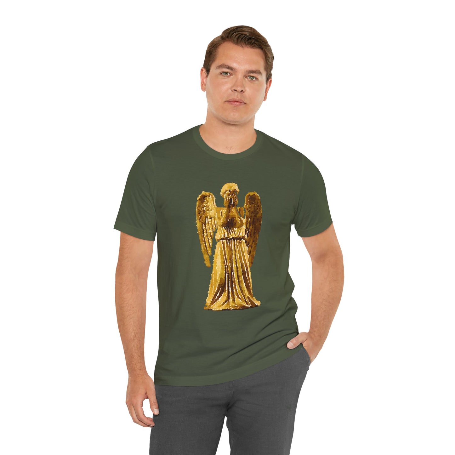 Weeping Angels Doctor Who Tshirt, Unisex Tee, Short Sleeve Top, Sci-Fi Fan Shirt, Retro TV Series Apparel