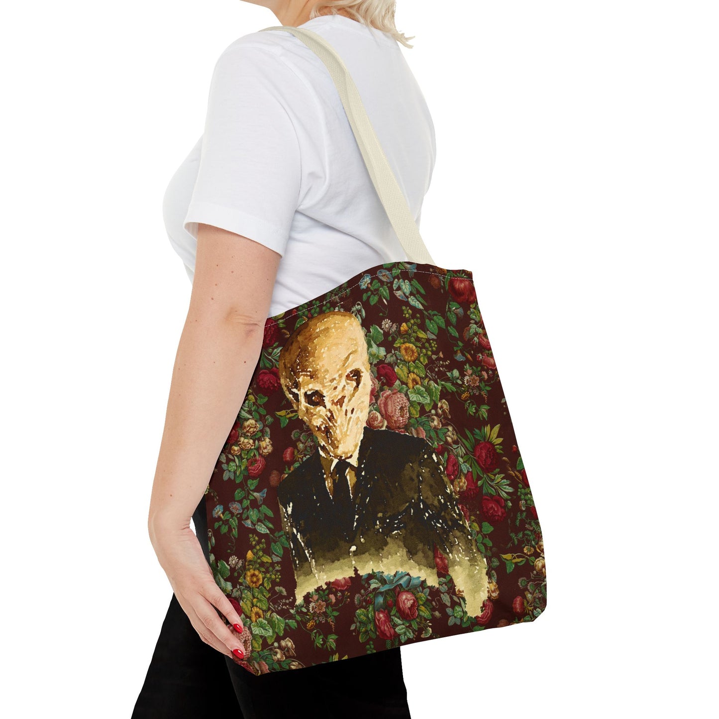 The Silence Tote Bag, Sci-Fi Fan Gift, TV Show Merchandise, Time Traveler Tote, Geeky Shoulder Bag, Whovian Accessories
