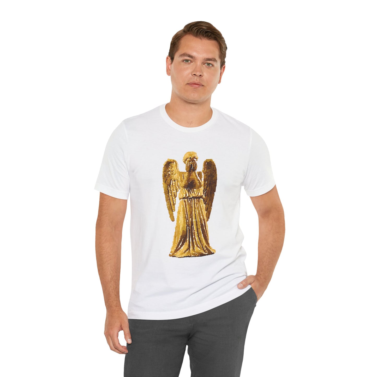 Weeping Angels Doctor Who Tshirt, Unisex Tee, Short Sleeve Top, Sci-Fi Fan Shirt, Retro TV Series Apparel