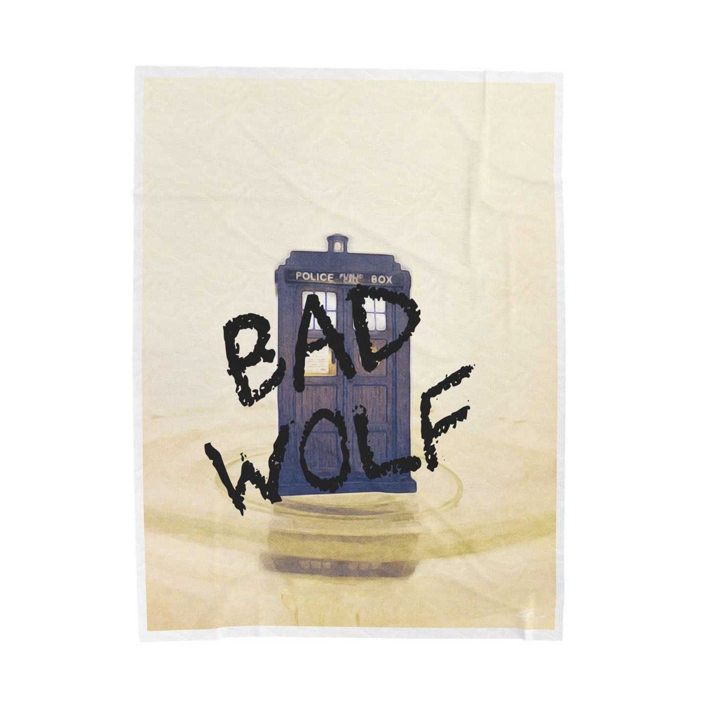 Cozy Bad Wolf Velveteen Plush Blanket for Whovians