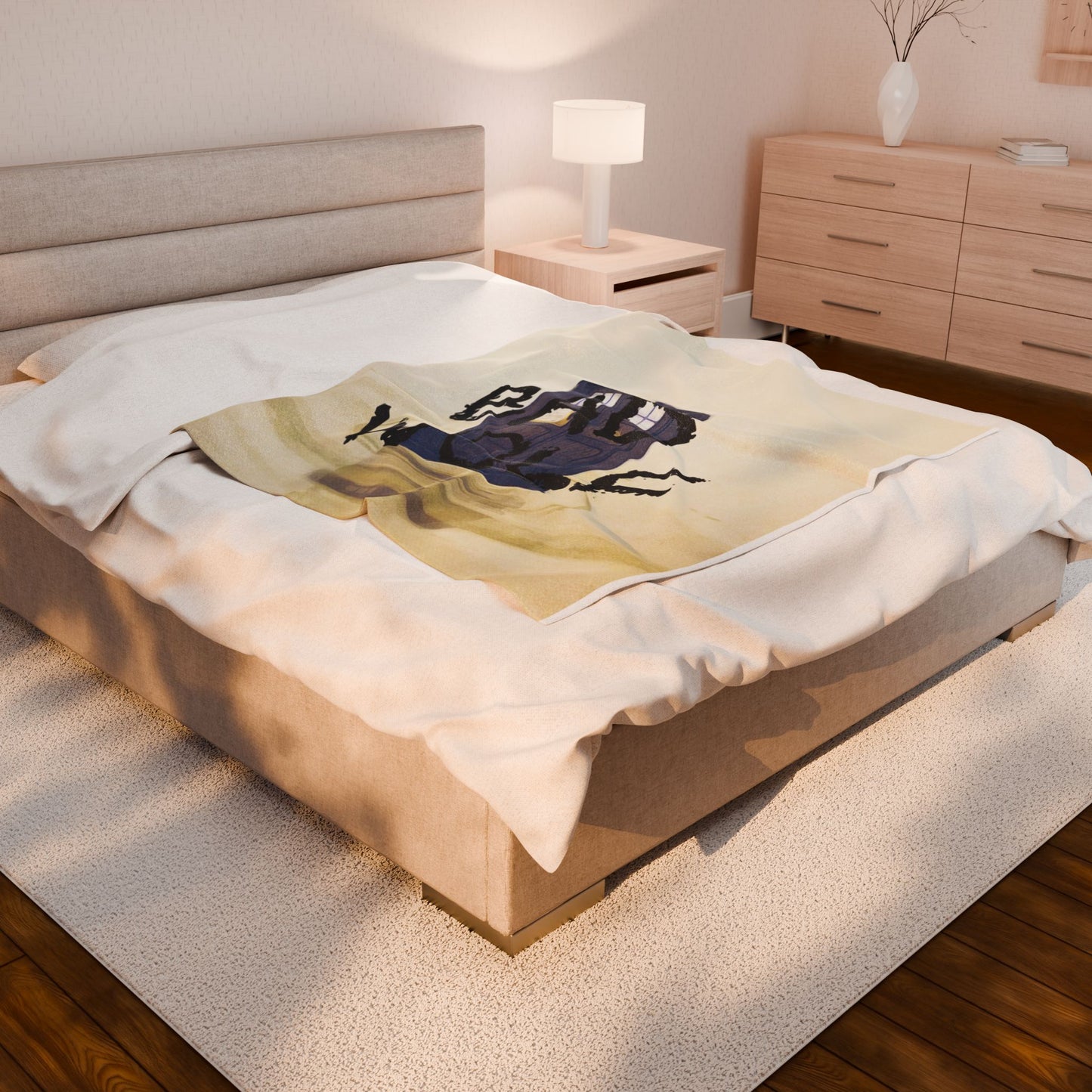 Cozy Bad Wolf Velveteen Plush Blanket for Whovians