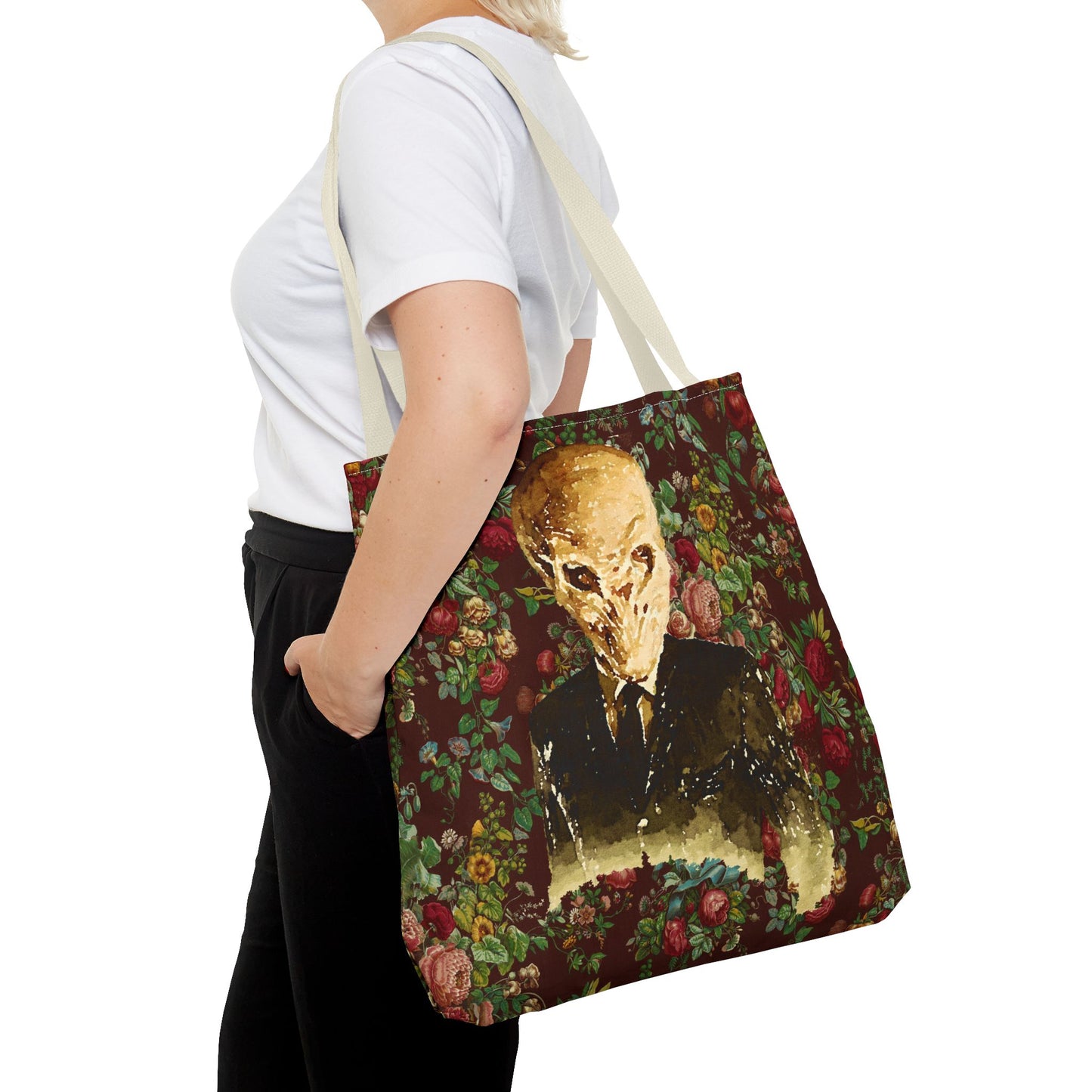 The Silence Tote Bag, Sci-Fi Fan Gift, TV Show Merchandise, Time Traveler Tote, Geeky Shoulder Bag, Whovian Accessories
