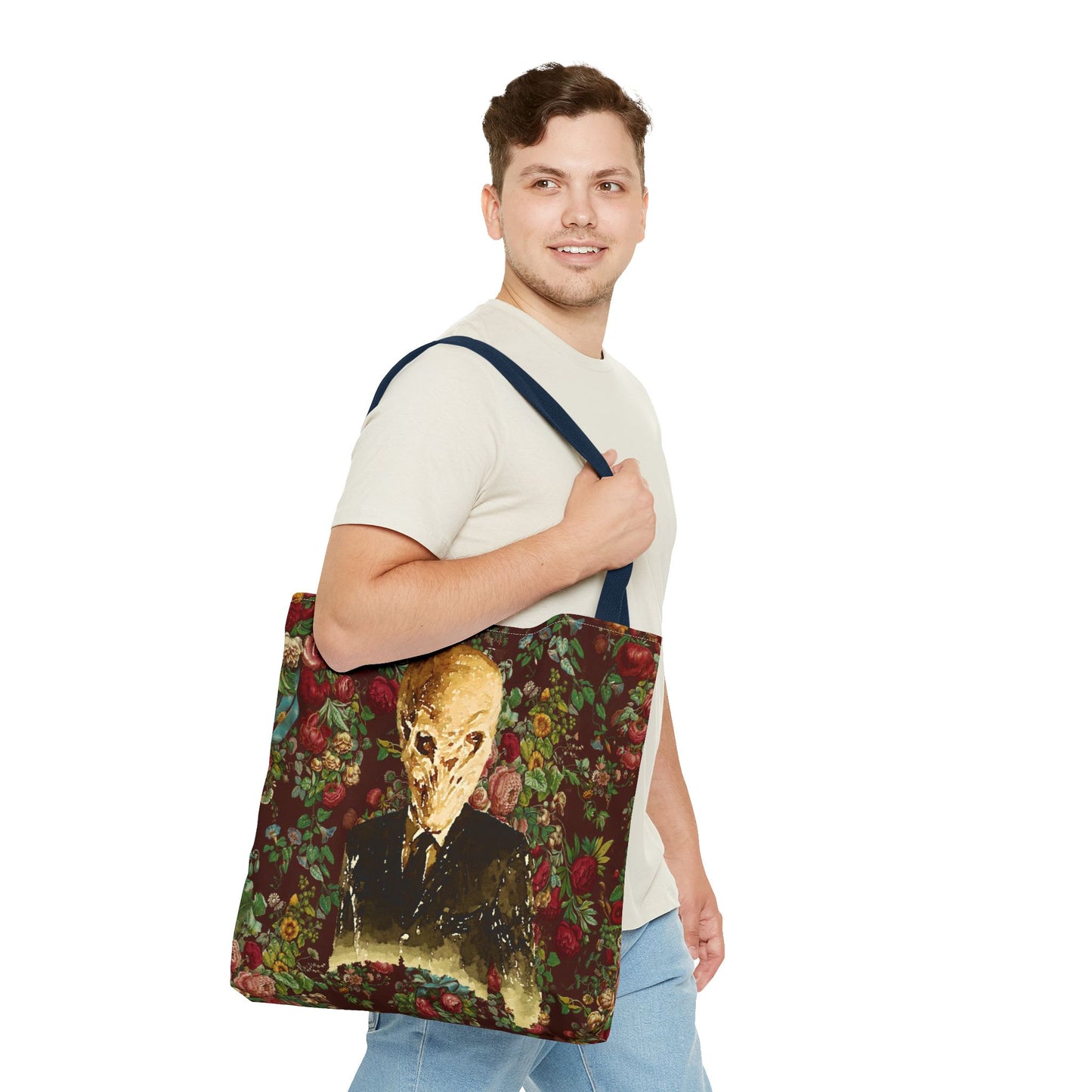 The Silence Tote Bag, Sci-Fi Fan Gift, TV Show Merchandise, Time Traveler Tote, Geeky Shoulder Bag, Whovian Accessories