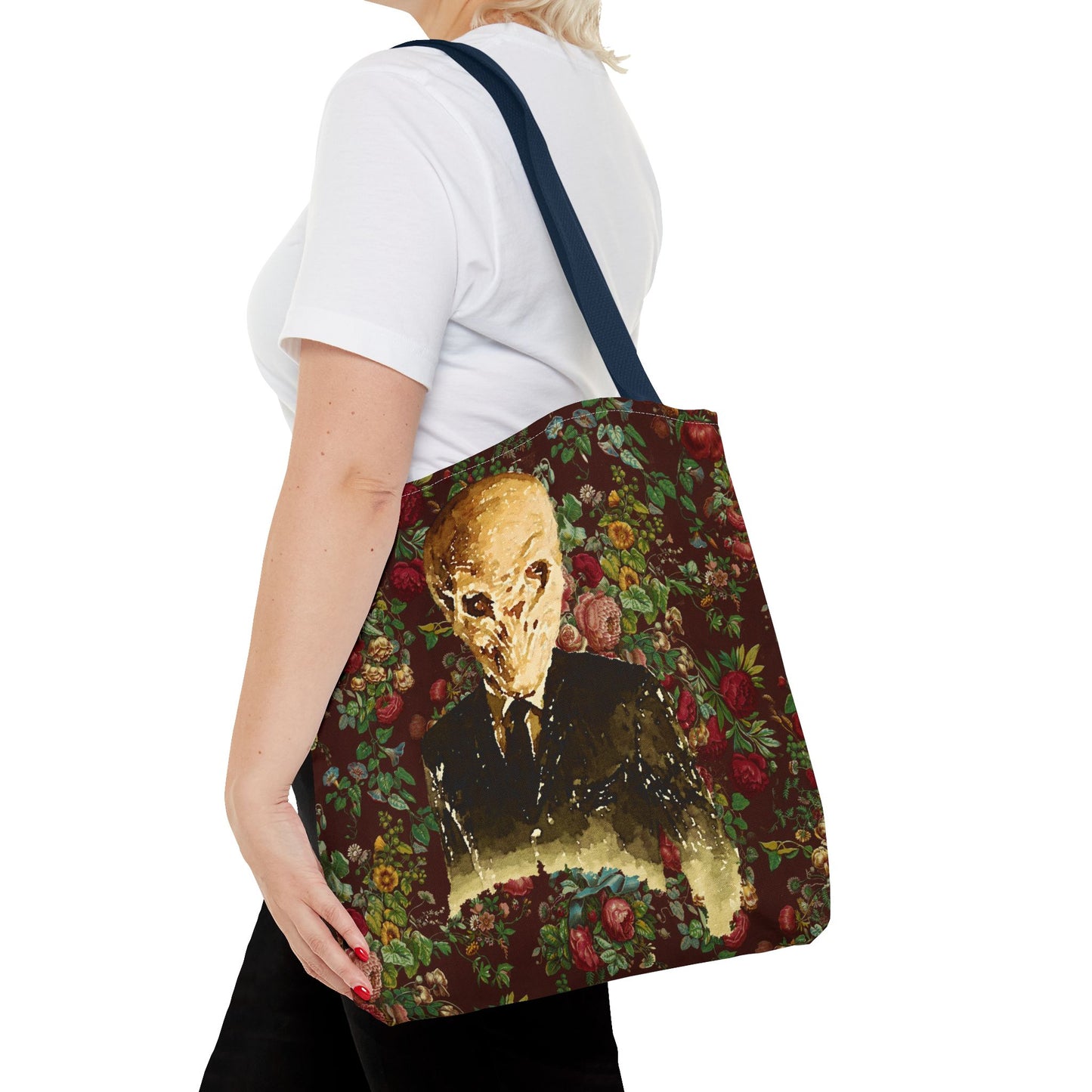 The Silence Tote Bag, Sci-Fi Fan Gift, TV Show Merchandise, Time Traveler Tote, Geeky Shoulder Bag, Whovian Accessories