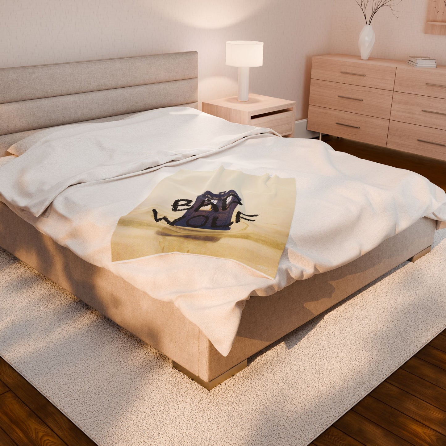 Cozy Bad Wolf Velveteen Plush Blanket for Whovians