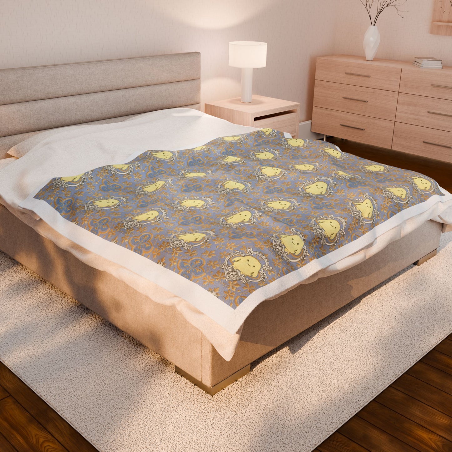 Doctor Who Adipose Pattern Velveteen Plush Blanket