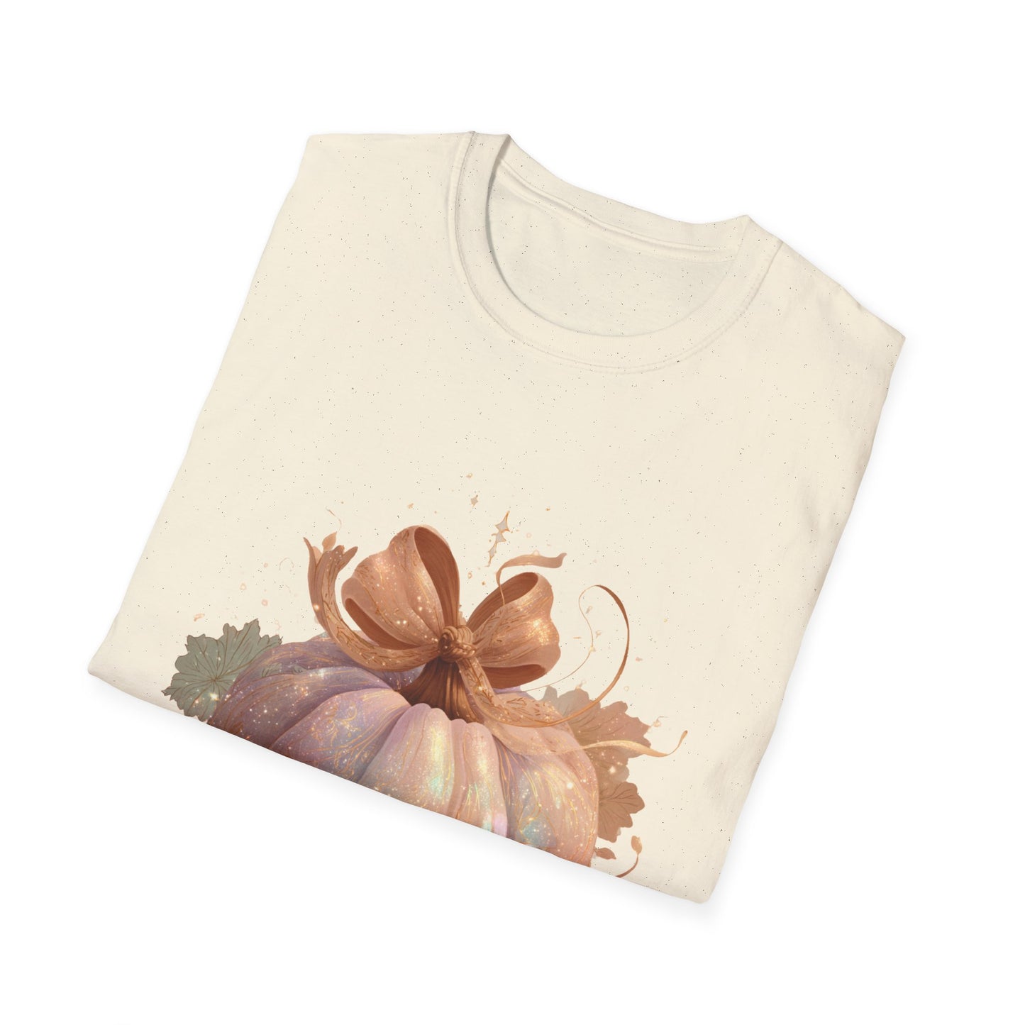 Pastel Pumpkin T-Shirt, Fall Autumn Unisex Softstyle
