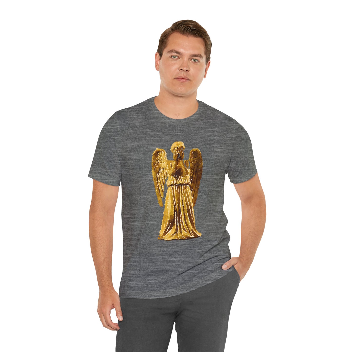Weeping Angels Doctor Who Tshirt, Unisex Tee, Short Sleeve Top, Sci-Fi Fan Shirt, Retro TV Series Apparel