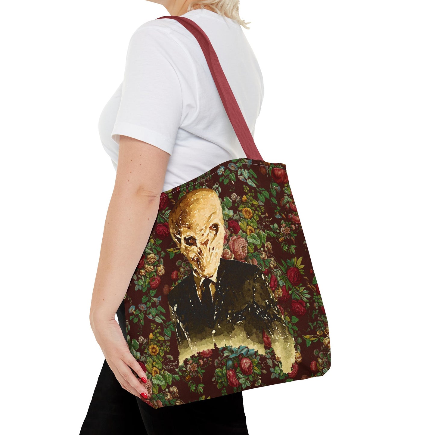 The Silence Tote Bag, Sci-Fi Fan Gift, TV Show Merchandise, Time Traveler Tote, Geeky Shoulder Bag, Whovian Accessories