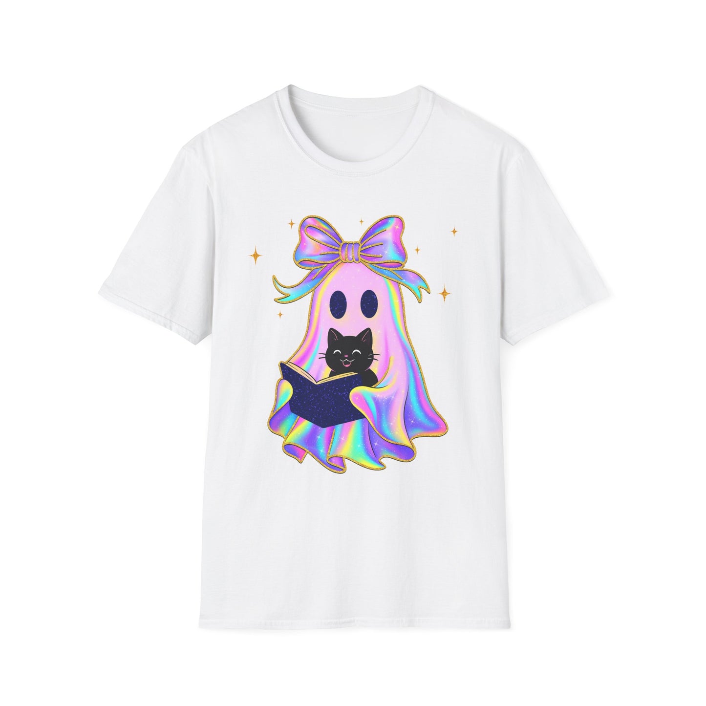 Pink Ghost Cat T-Shirt