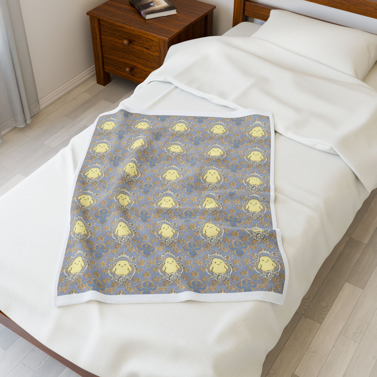 Doctor Who Adipose Pattern Velveteen Plush Blanket