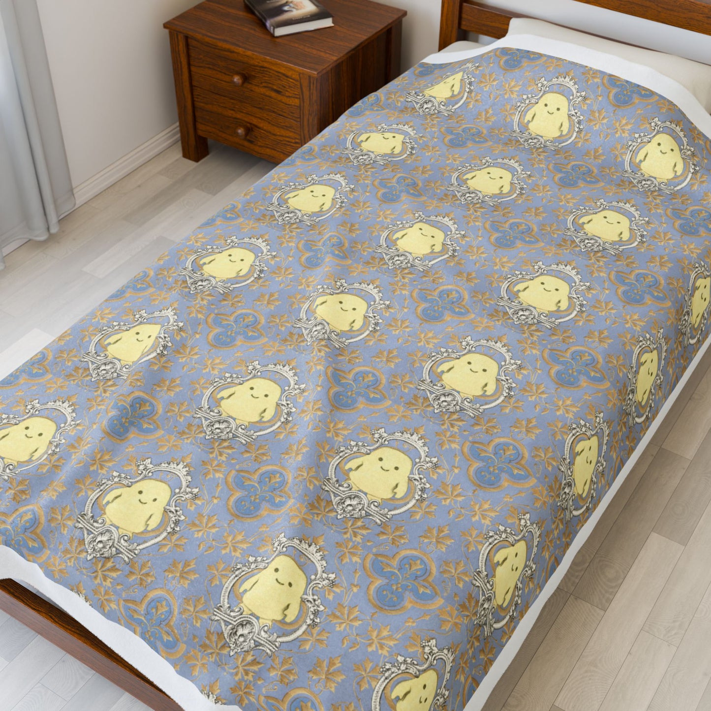 Doctor Who Adipose Pattern Velveteen Plush Blanket