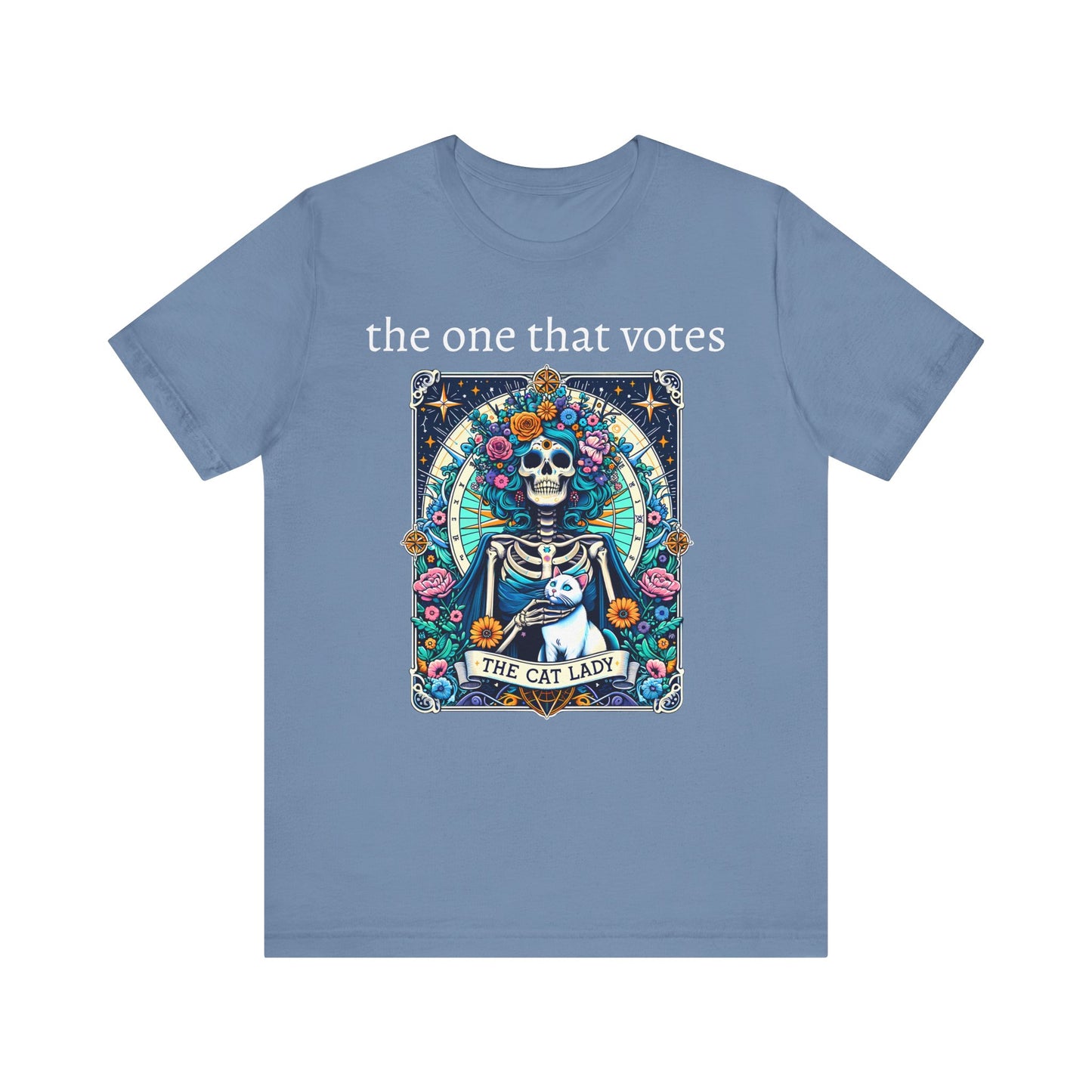 The Childless Cat Lady Tarot Kamala Jersey Short Sleeve Tee