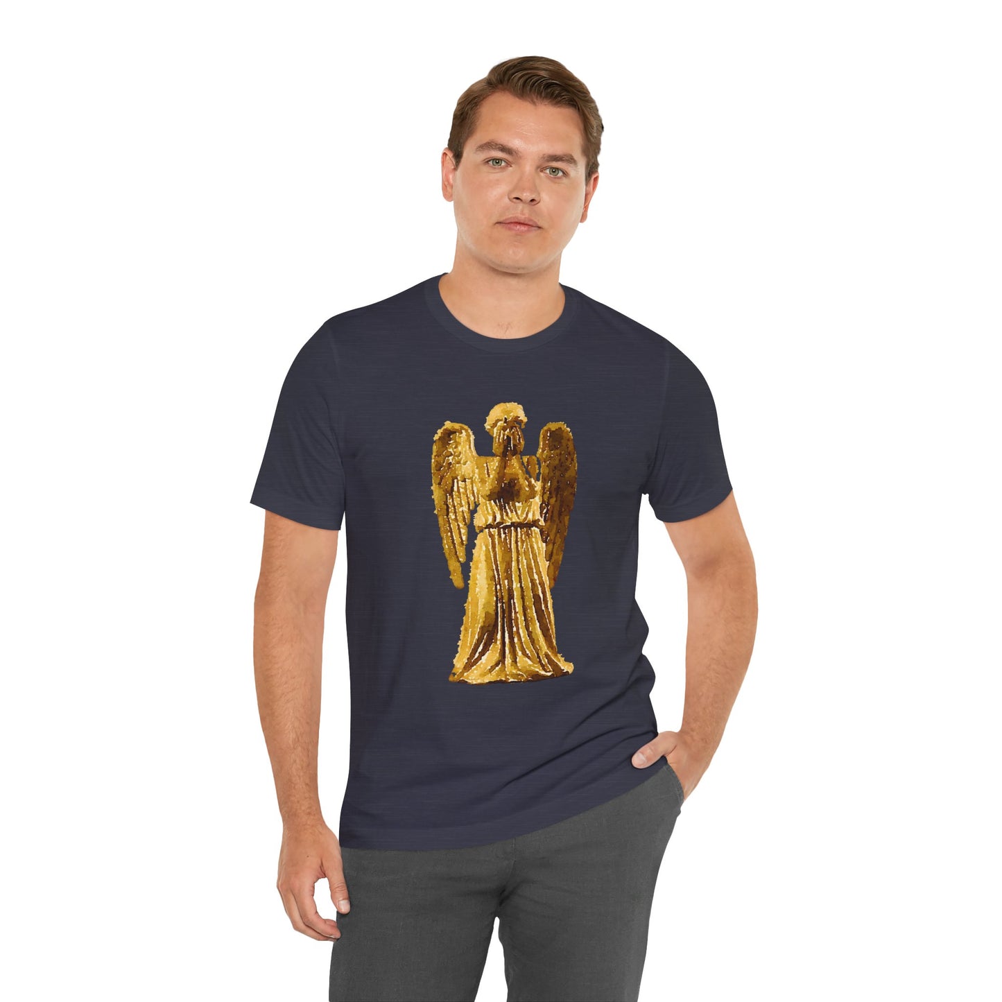Weeping Angels Doctor Who Tshirt, Unisex Tee, Short Sleeve Top, Sci-Fi Fan Shirt, Retro TV Series Apparel