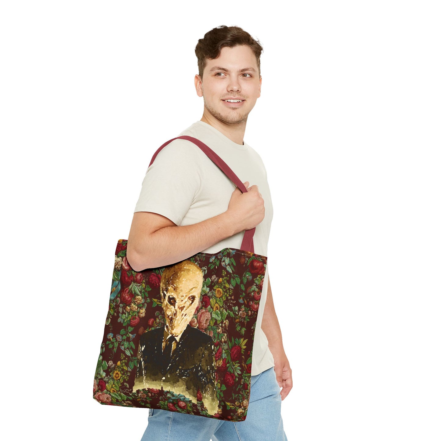 The Silence Tote Bag, Sci-Fi Fan Gift, TV Show Merchandise, Time Traveler Tote, Geeky Shoulder Bag, Whovian Accessories