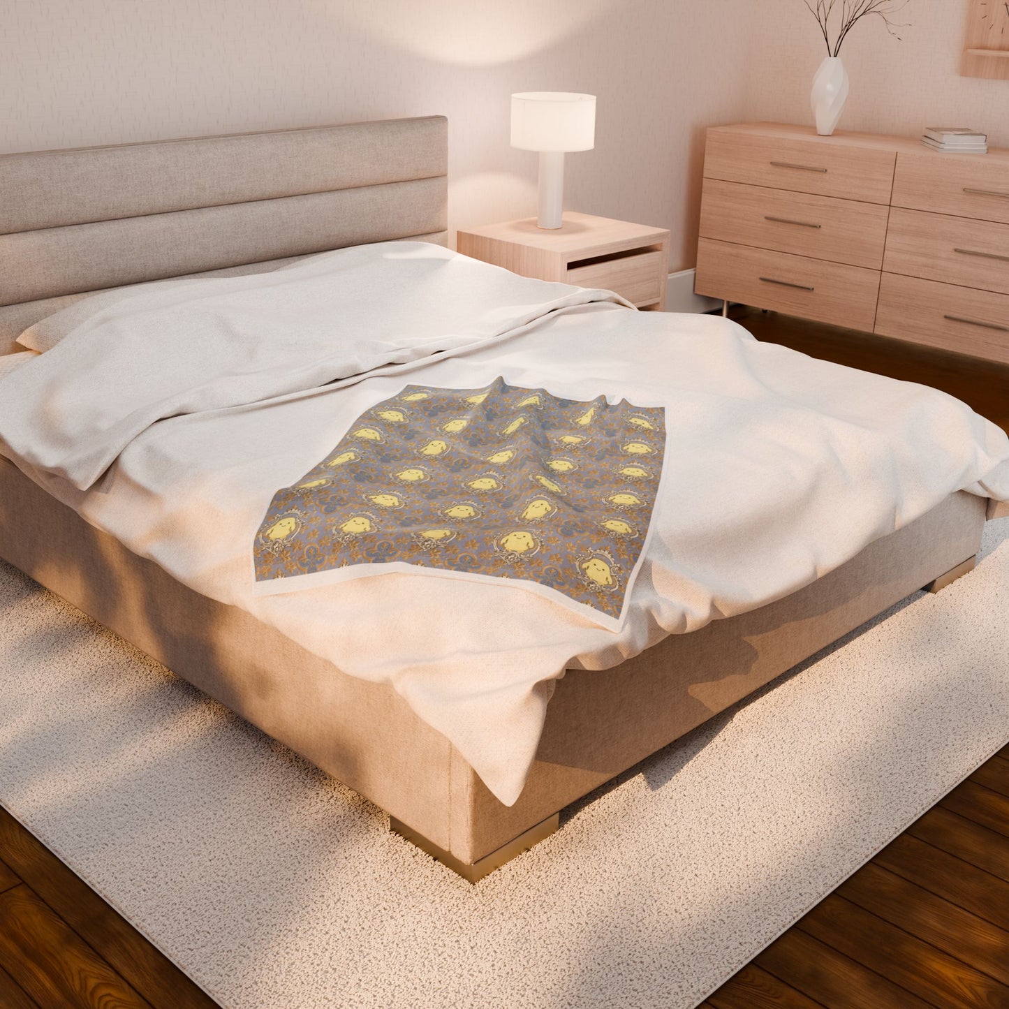 Doctor Who Adipose Pattern Velveteen Plush Blanket