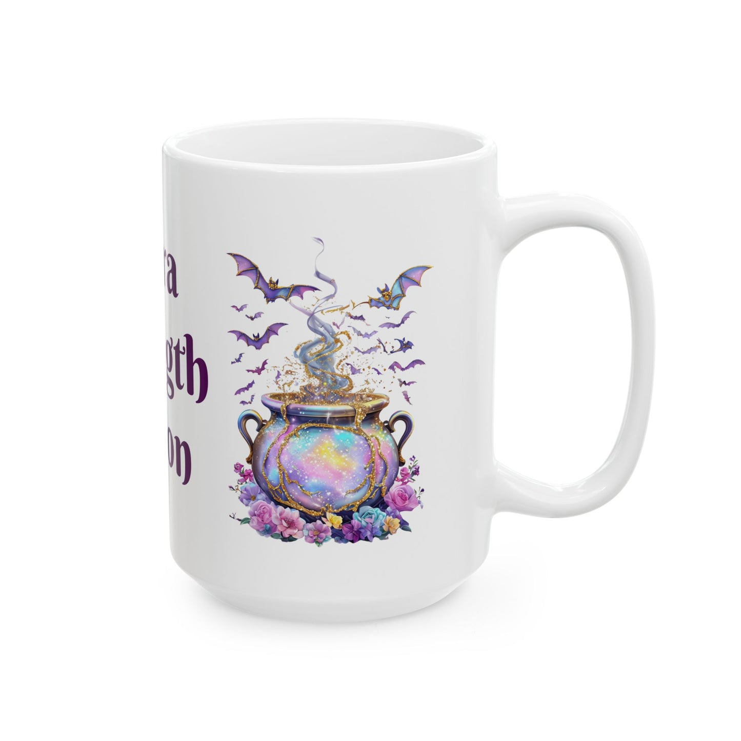 Ceramic Mug - Extra Strength Potion Witchy Cauldron Design - 11oz, 15oz