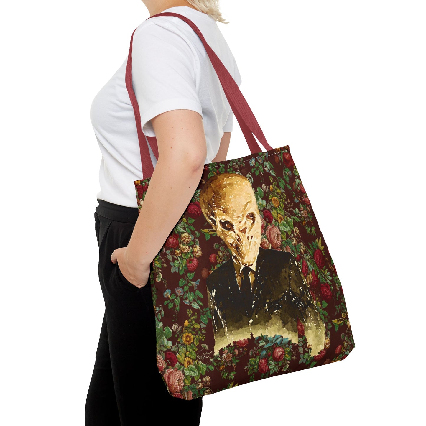 The Silence Tote Bag, Sci-Fi Fan Gift, TV Show Merchandise, Time Traveler Tote, Geeky Shoulder Bag, Whovian Accessories