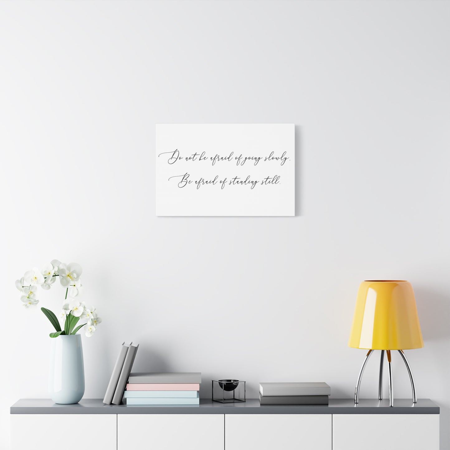 Canvas Print, going slow versus standing still motivational art work, Wall Art, Home Decor, Inspirational Quote, Gift for Graduates