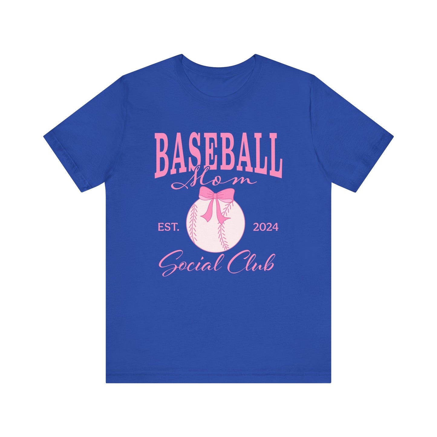 Baseball Mom Social Club optional PERSONALIZED Jersey Short Sleeve Tee