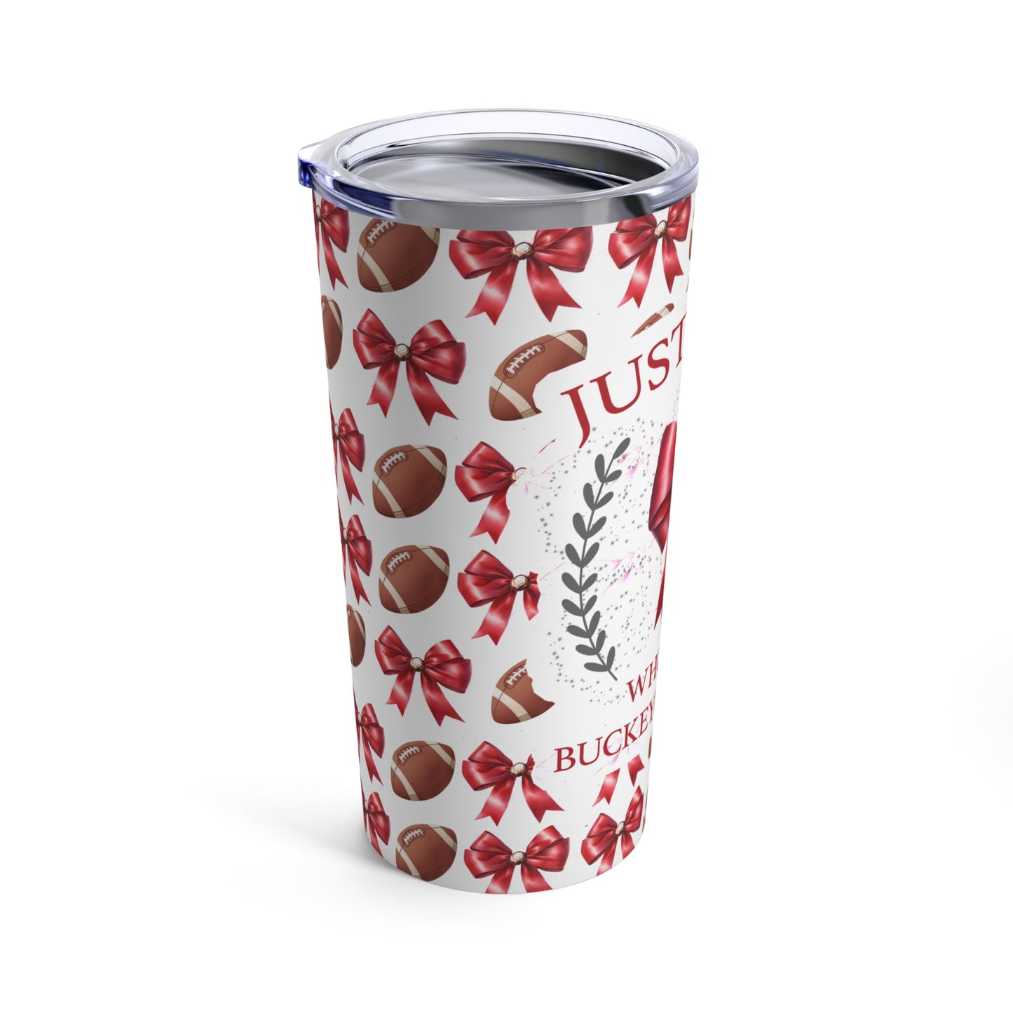 Girl Who Loves Ohio State Football Tumbler 20oz