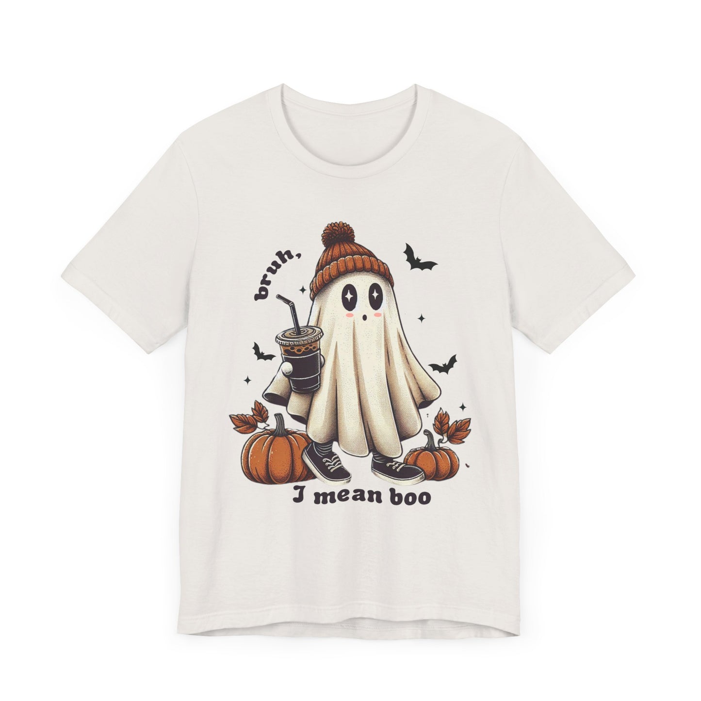 Bruh, I mean Boo ghost Unisex Jersey Short Sleeve Tee