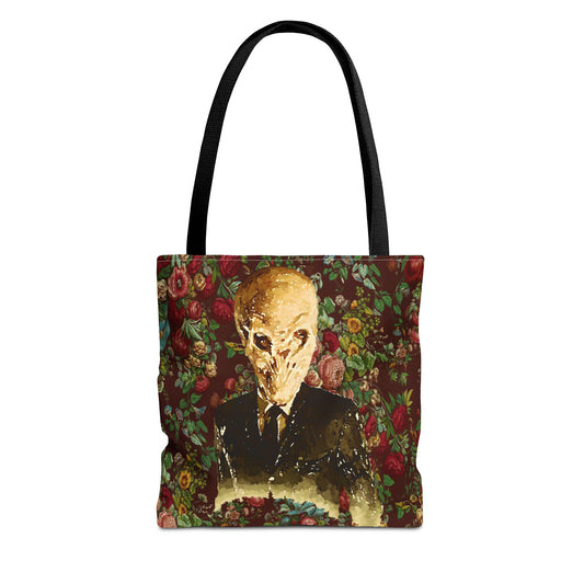 The Silence Tote Bag, Sci-Fi Fan Gift, TV Show Merchandise, Time Traveler Tote, Geeky Shoulder Bag, Whovian Accessories
