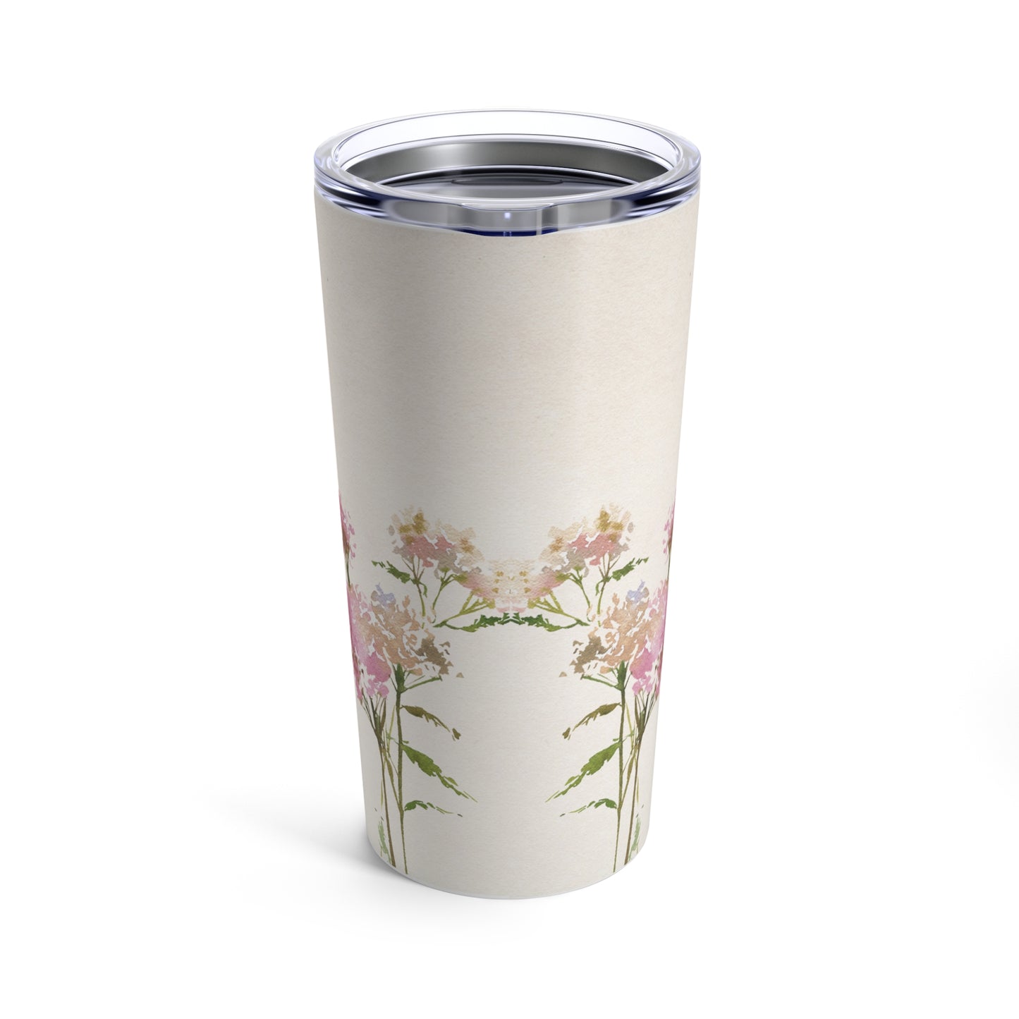 Pink WIld Flowers Tumbler 20oz