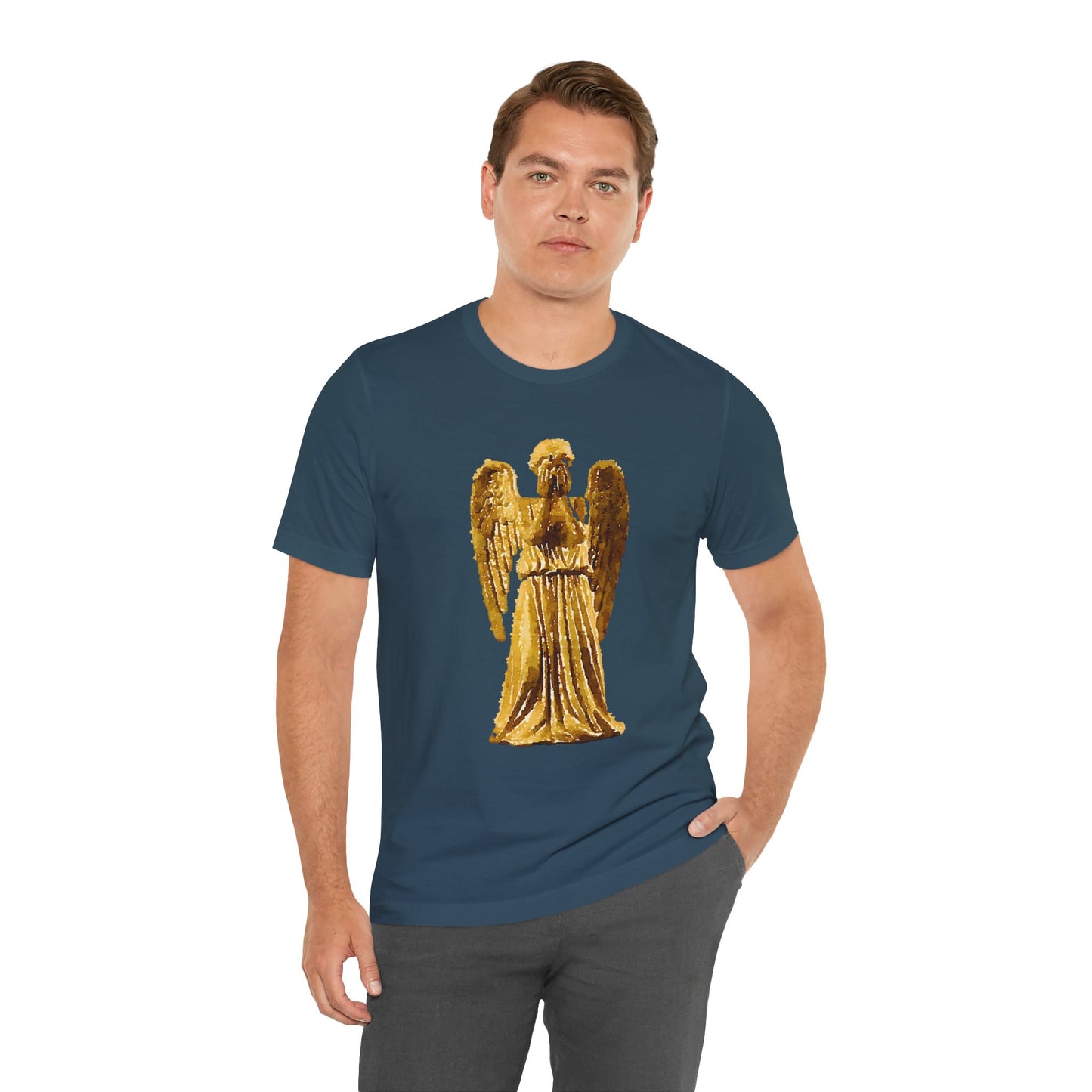 Weeping Angels Doctor Who Tshirt, Unisex Tee, Short Sleeve Top, Sci-Fi Fan Shirt, Retro TV Series Apparel