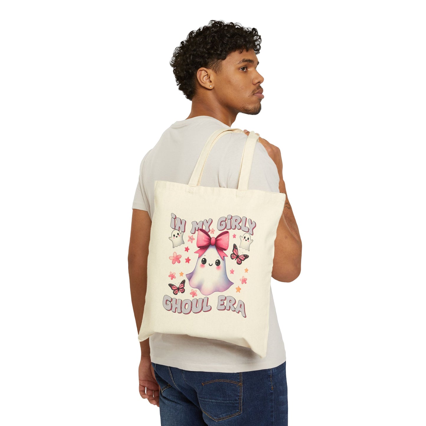 In My Spooky Ghouls Era Cotton Canvas Tote Bag