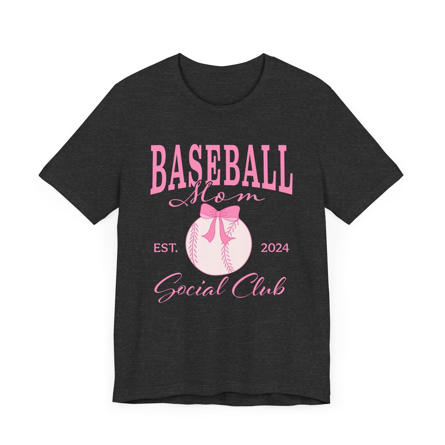 Baseball Mom Social Club optional PERSONALIZED Jersey Short Sleeve Tee