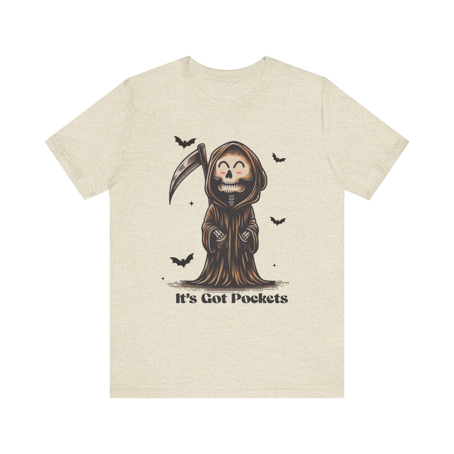 It's Got Pockets Grim Reaper Unisex Jersey Short Sleeve Tee