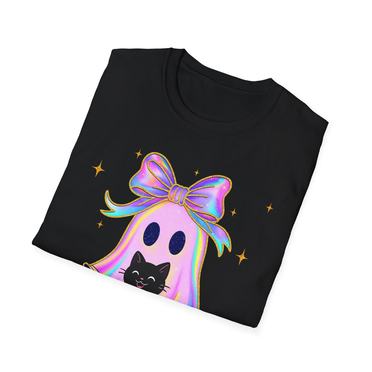 Pink Ghost Cat T-Shirt