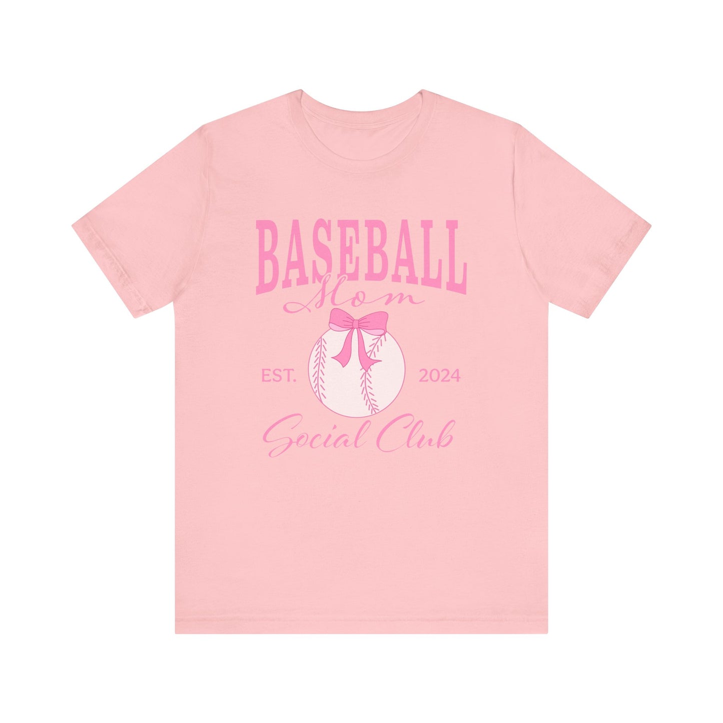 Baseball Mom Social Club optional PERSONALIZED Jersey Short Sleeve Tee