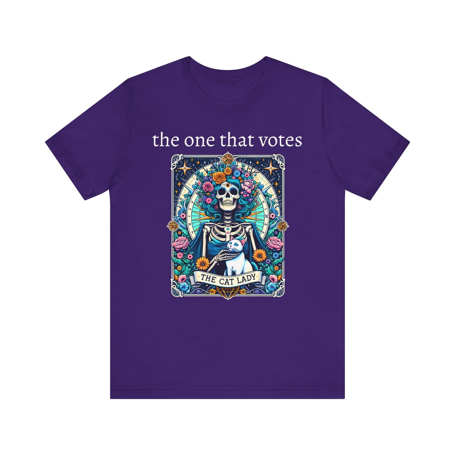 The Childless Cat Lady Tarot Kamala Jersey Short Sleeve Tee