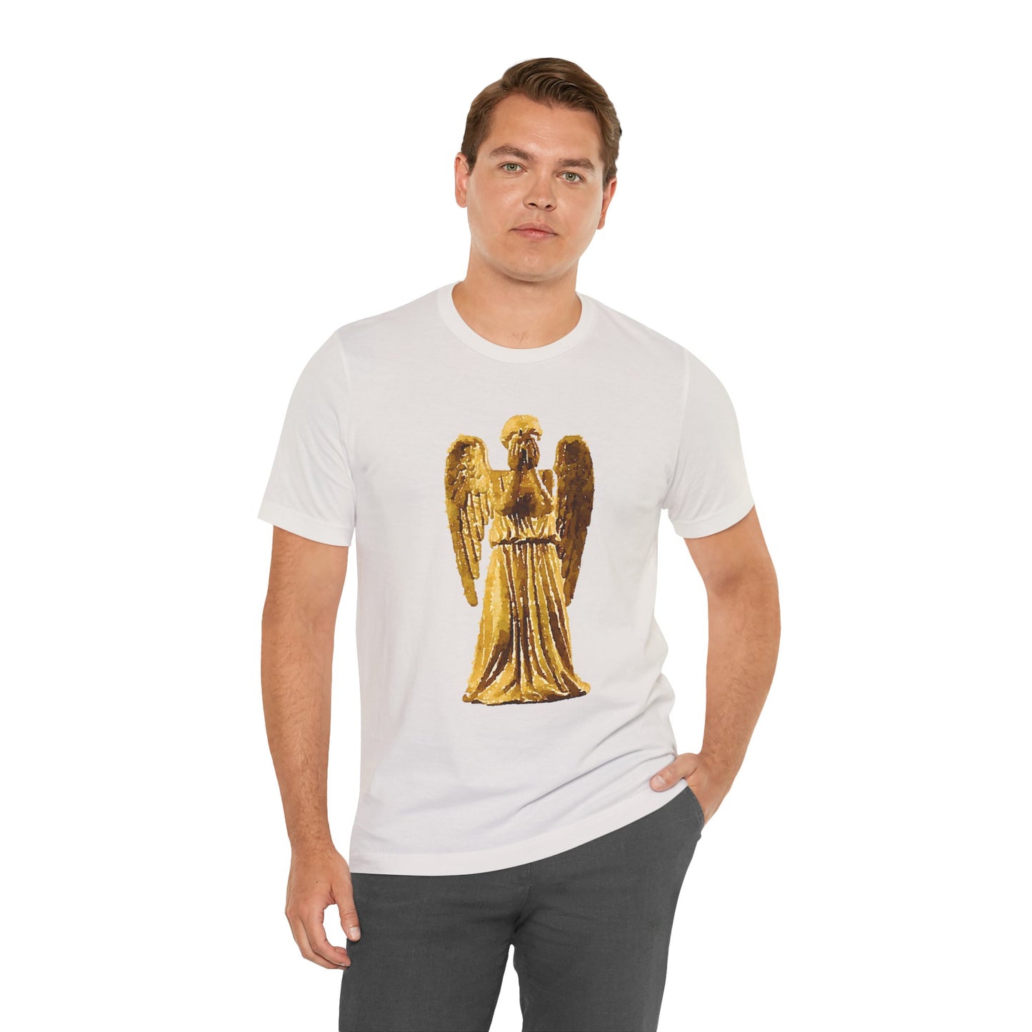 Weeping Angels Doctor Who Tshirt, Unisex Tee, Short Sleeve Top, Sci-Fi Fan Shirt, Retro TV Series Apparel
