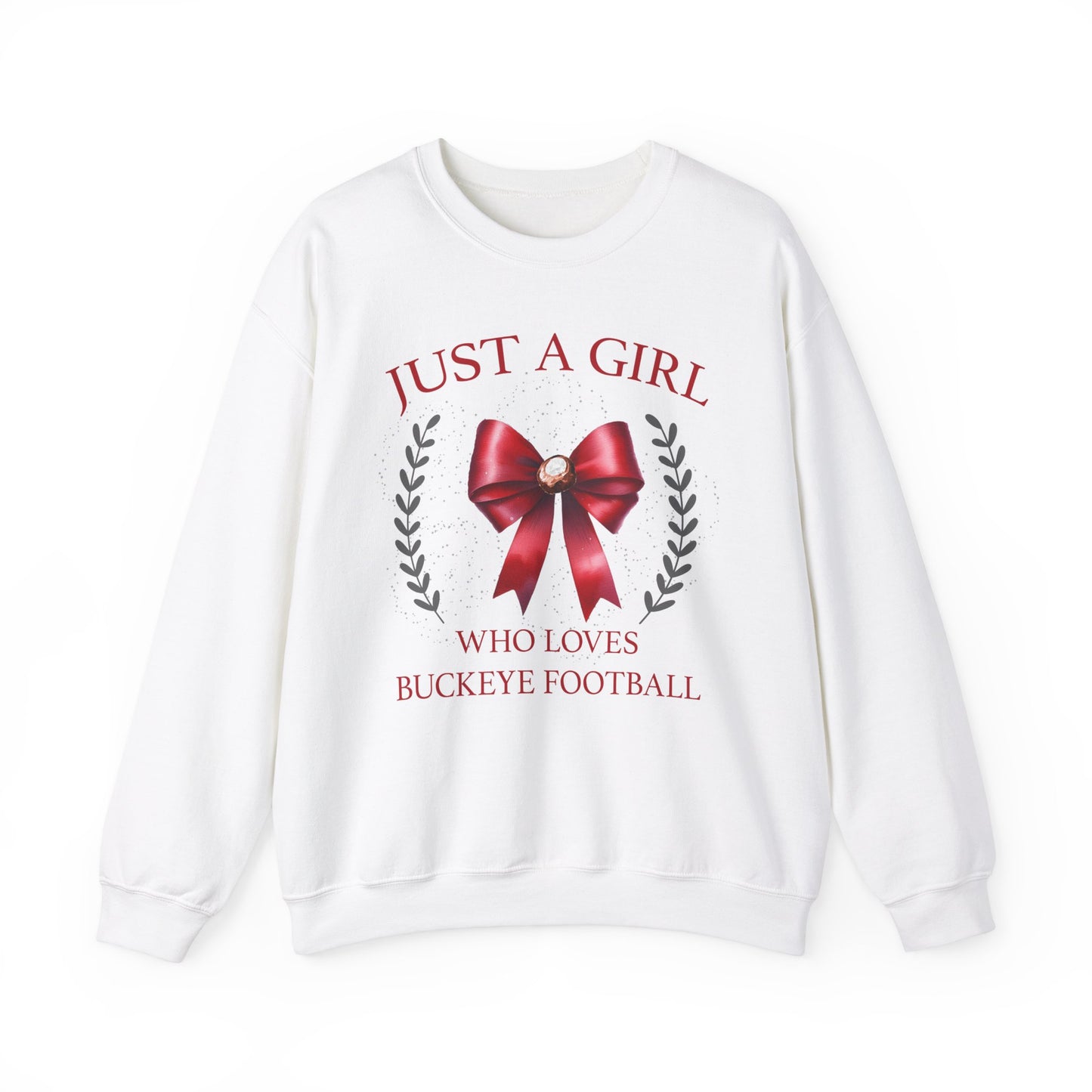 A Girl Who Loves Ohio State Football Unisex Heavy Blend™ Crewneck Sweatshirt