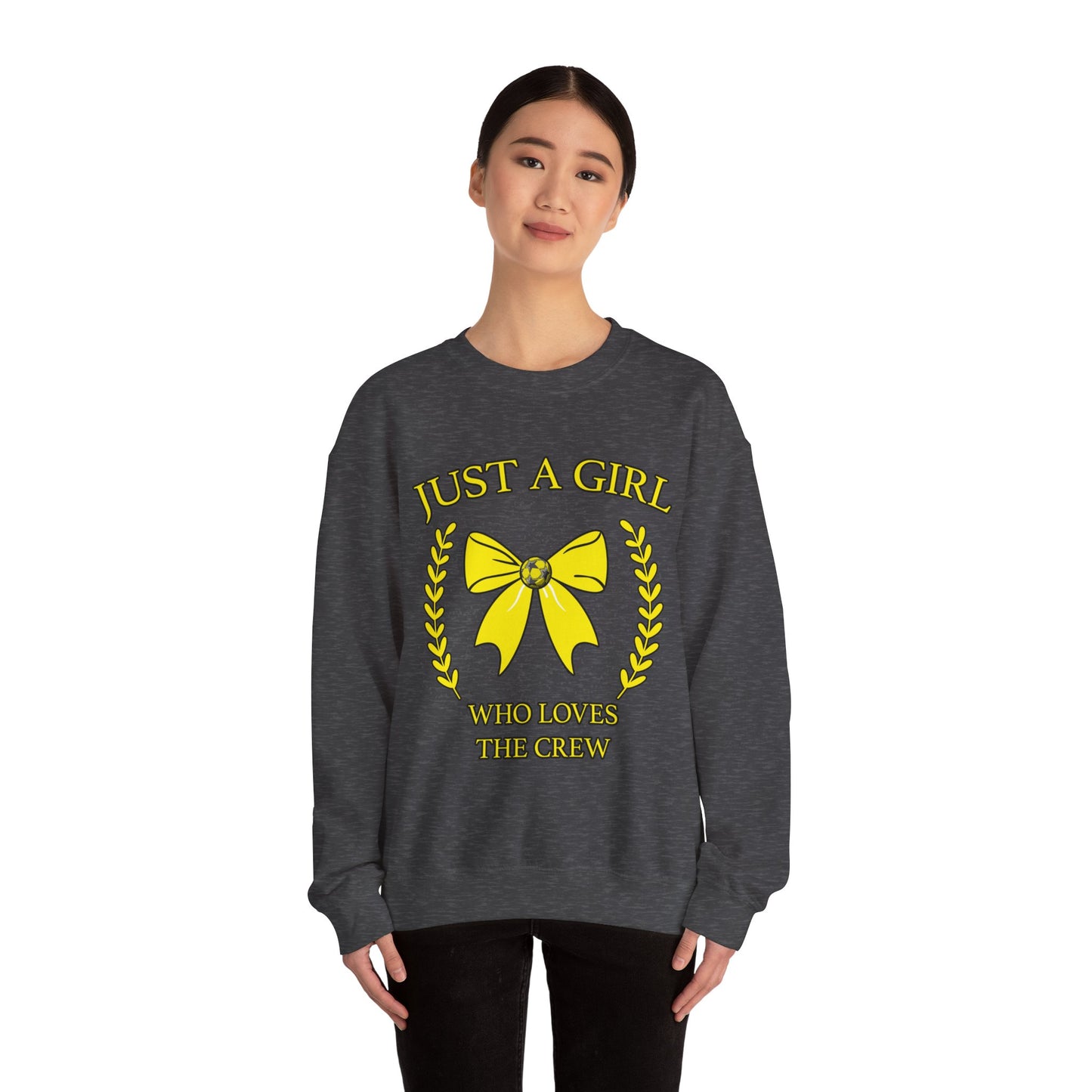 A Girl Who Loves the Crew Unisex Heavy Blend™ Crewneck Sweatshirt