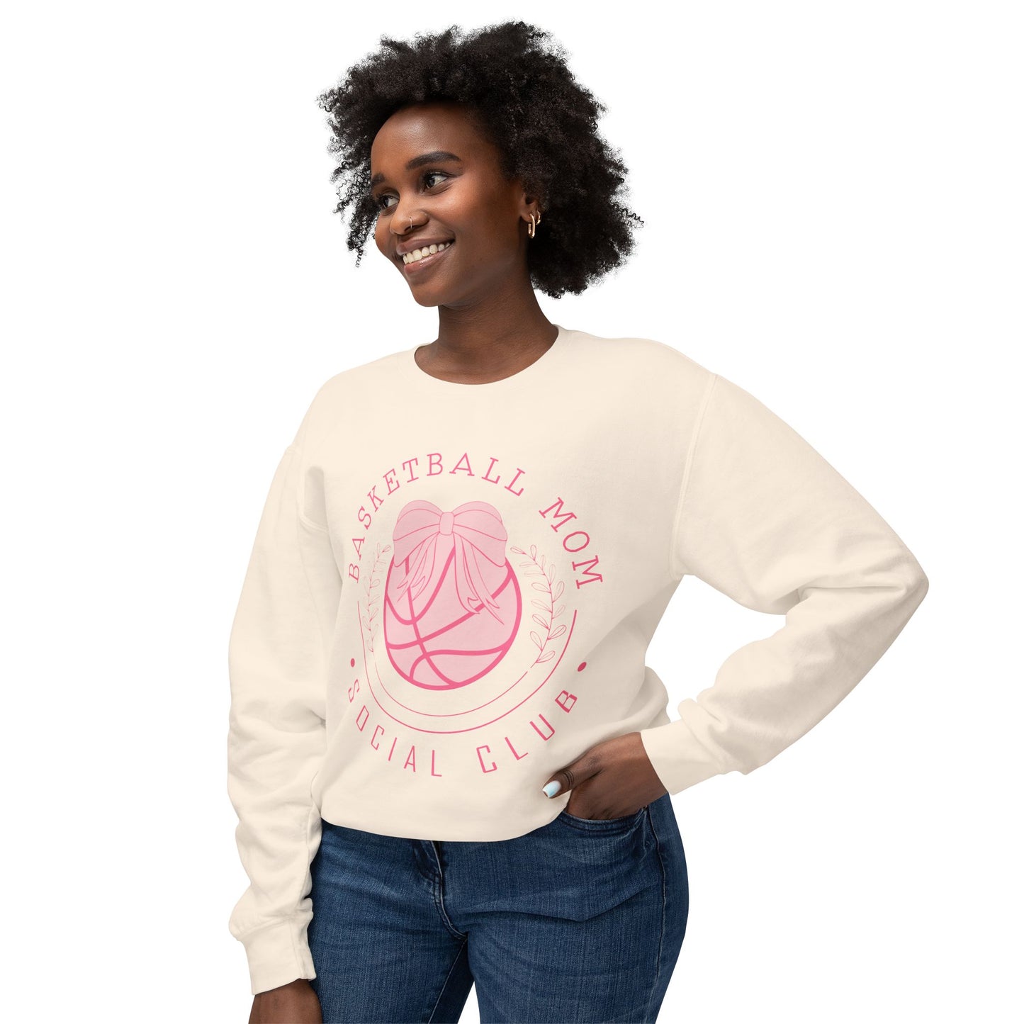 Basketball Mom Club Custom Crewneck Sweatshirt