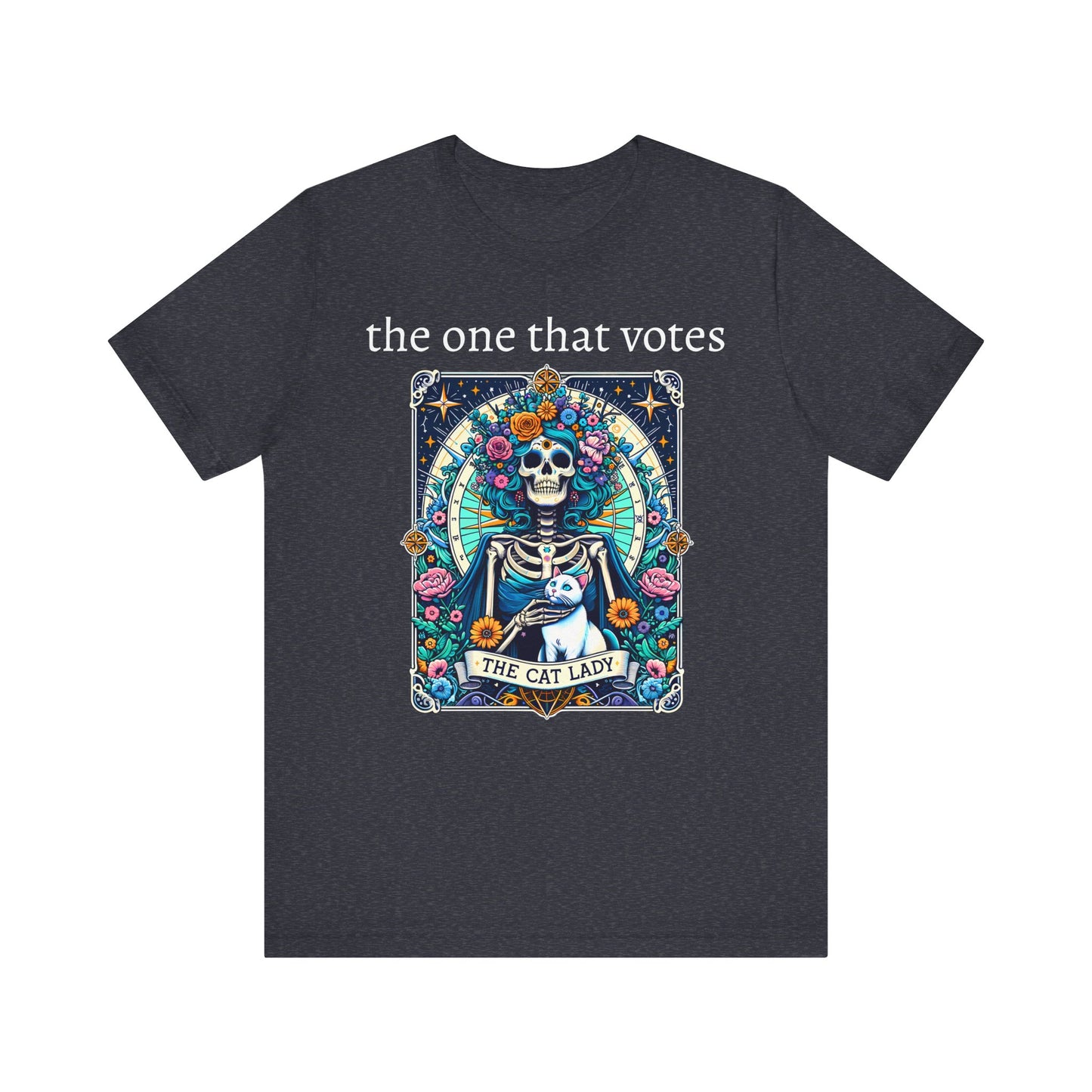 The Childless Cat Lady Tarot Kamala Jersey Short Sleeve Tee