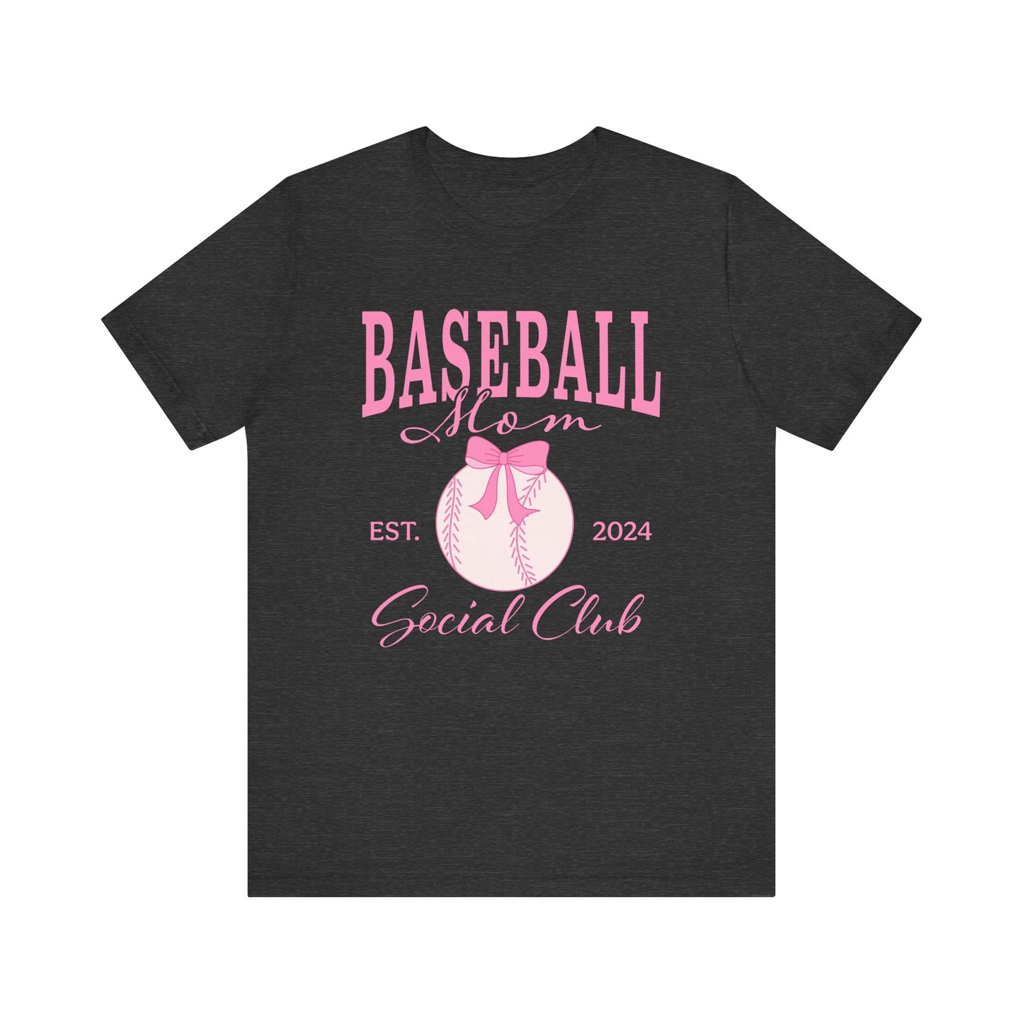 Baseball Mom Social Club optional PERSONALIZED Jersey Short Sleeve Tee