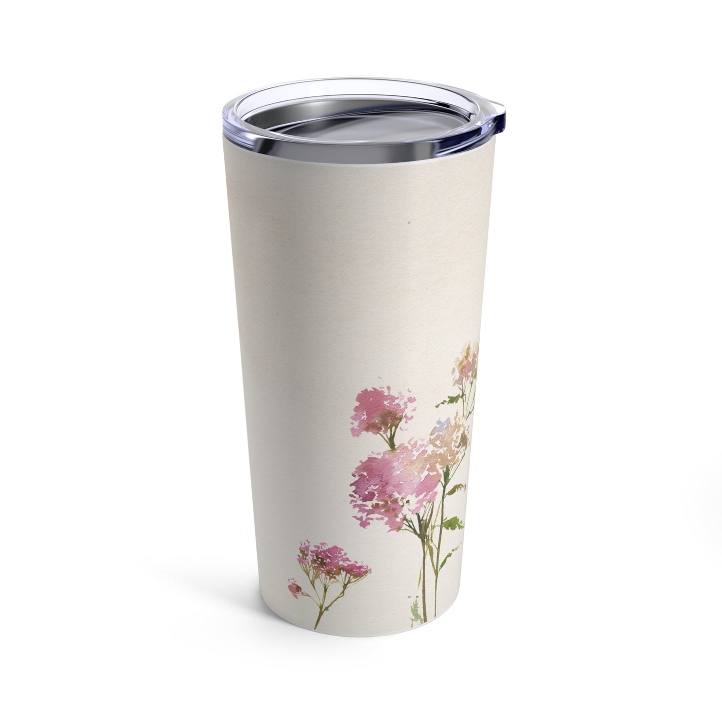 Pink WIld Flowers Tumbler 20oz