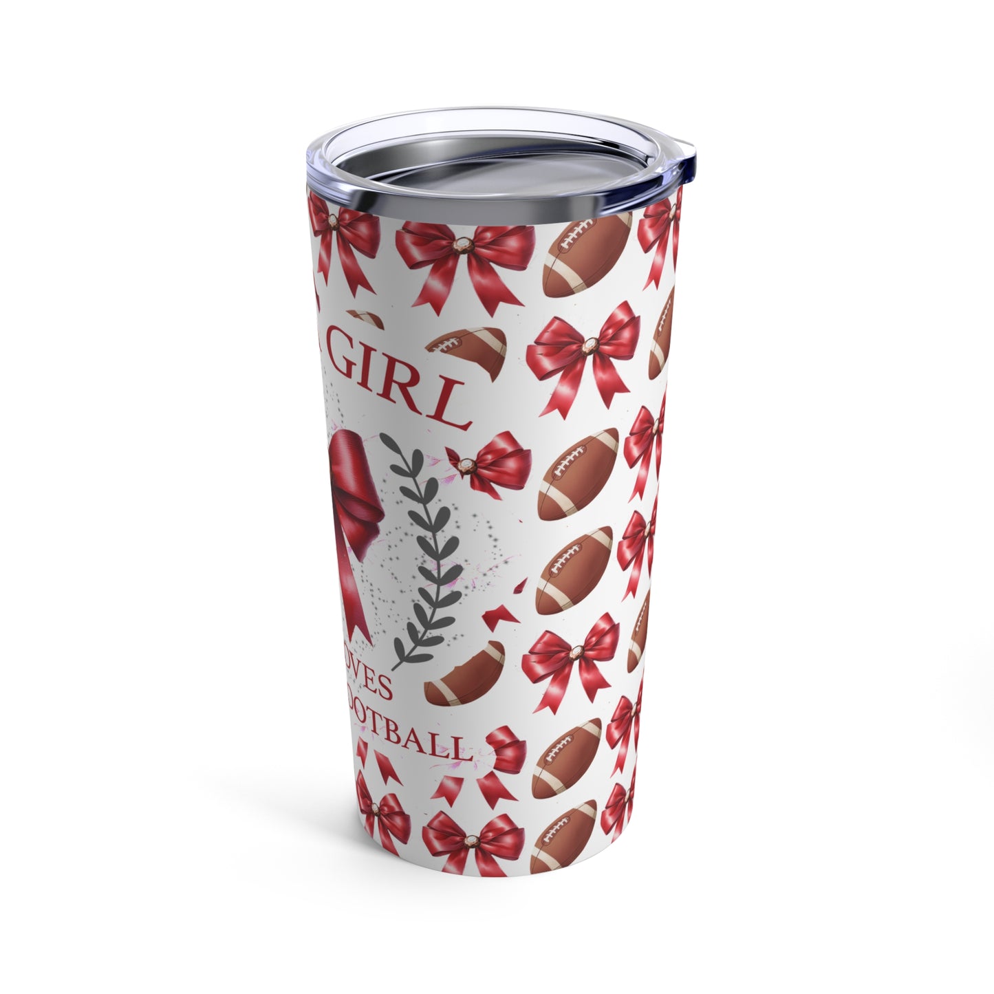 Girl Who Loves Ohio State Football Tumbler 20oz