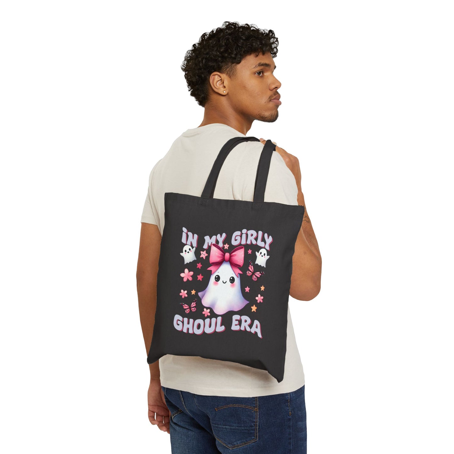 In My Spooky Ghouls Era Cotton Canvas Tote Bag