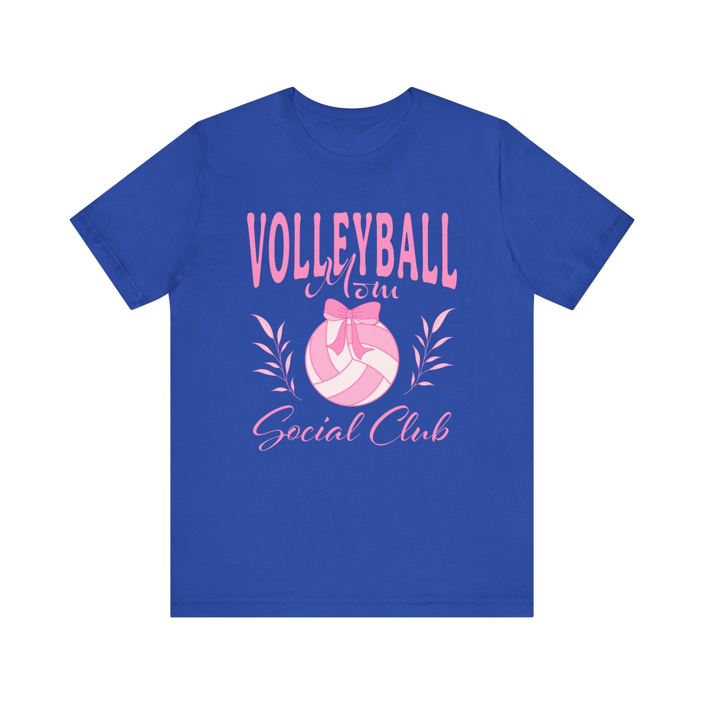 Volleyball Mom Social Club optional PERSONALIZED Jersey Short Sleeve Tee